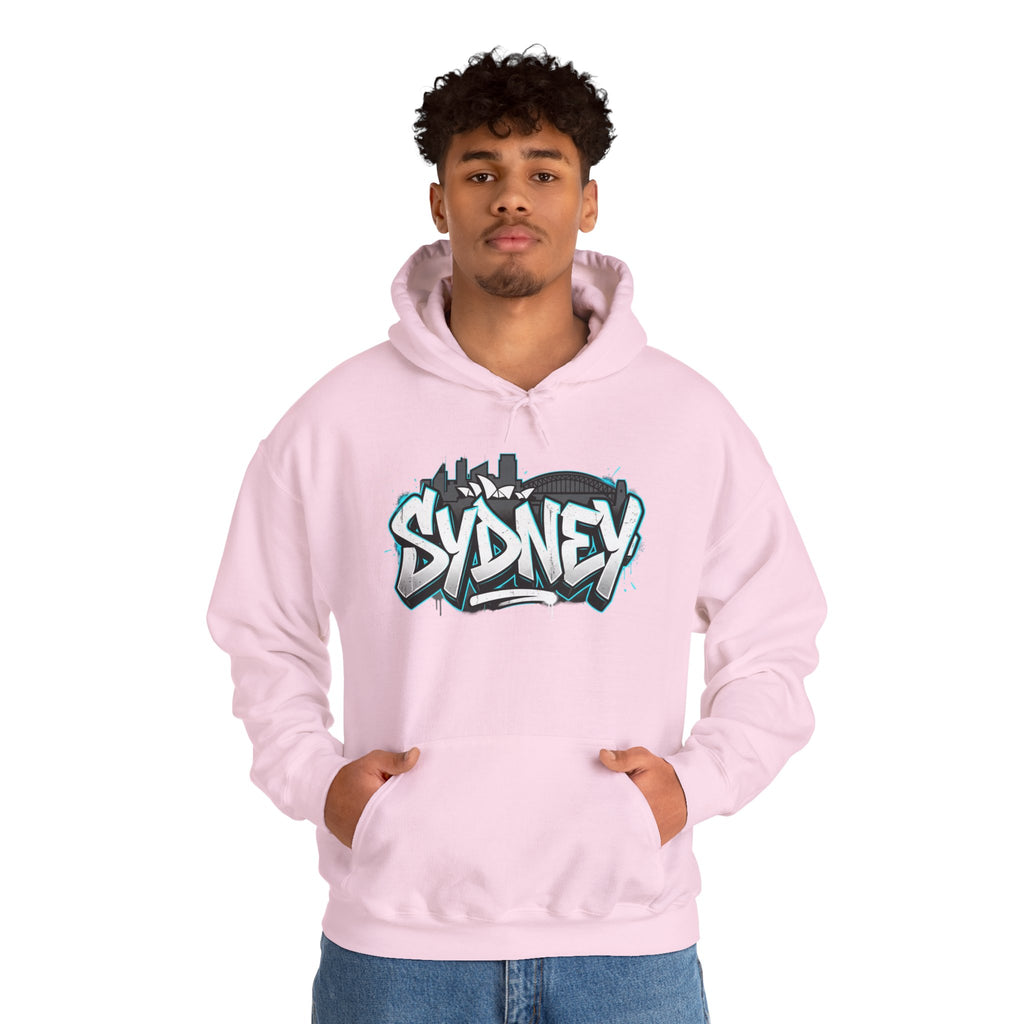 Sydney Graffiti Hoodie — Urban Streetwear Hooded Sweatshirt