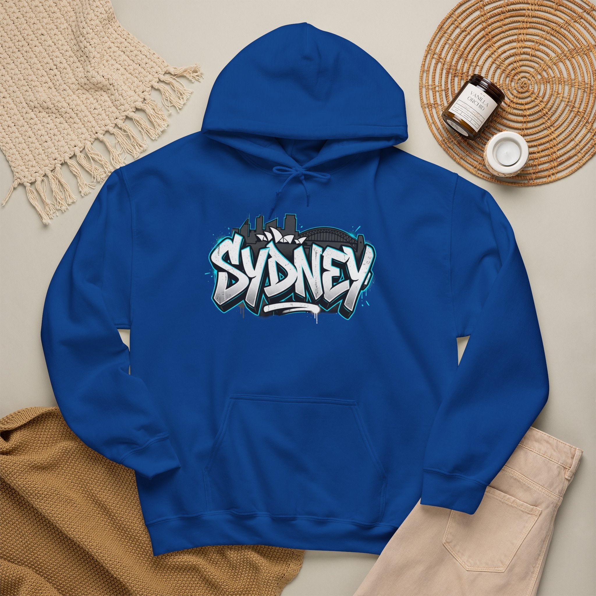 Sydney Graffiti Hoodie — Urban Streetwear Hooded Sweatshirt