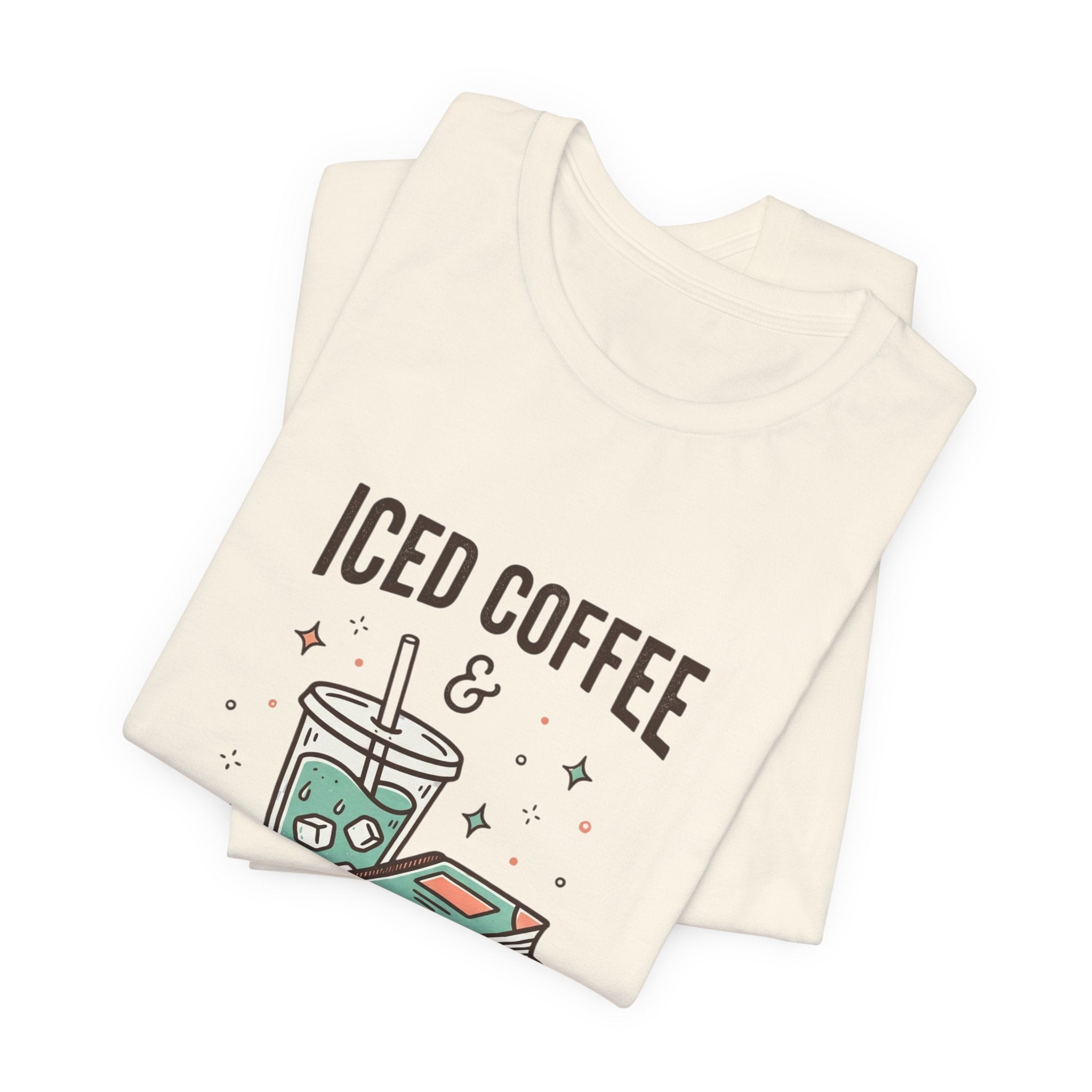 Iced Coffee & Reading Club Tee | Book Girl Summer, Literary Aesthetic