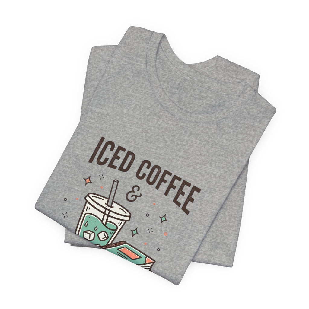 Iced Coffee & Reading Club Tee | Book Girl Summer, Literary Aesthetic
