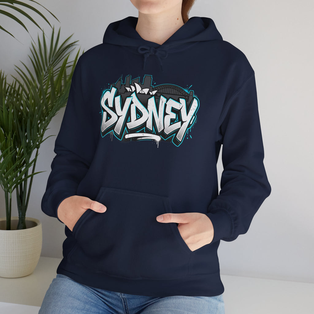 Sydney Graffiti Hoodie — Urban Streetwear Hooded Sweatshirt