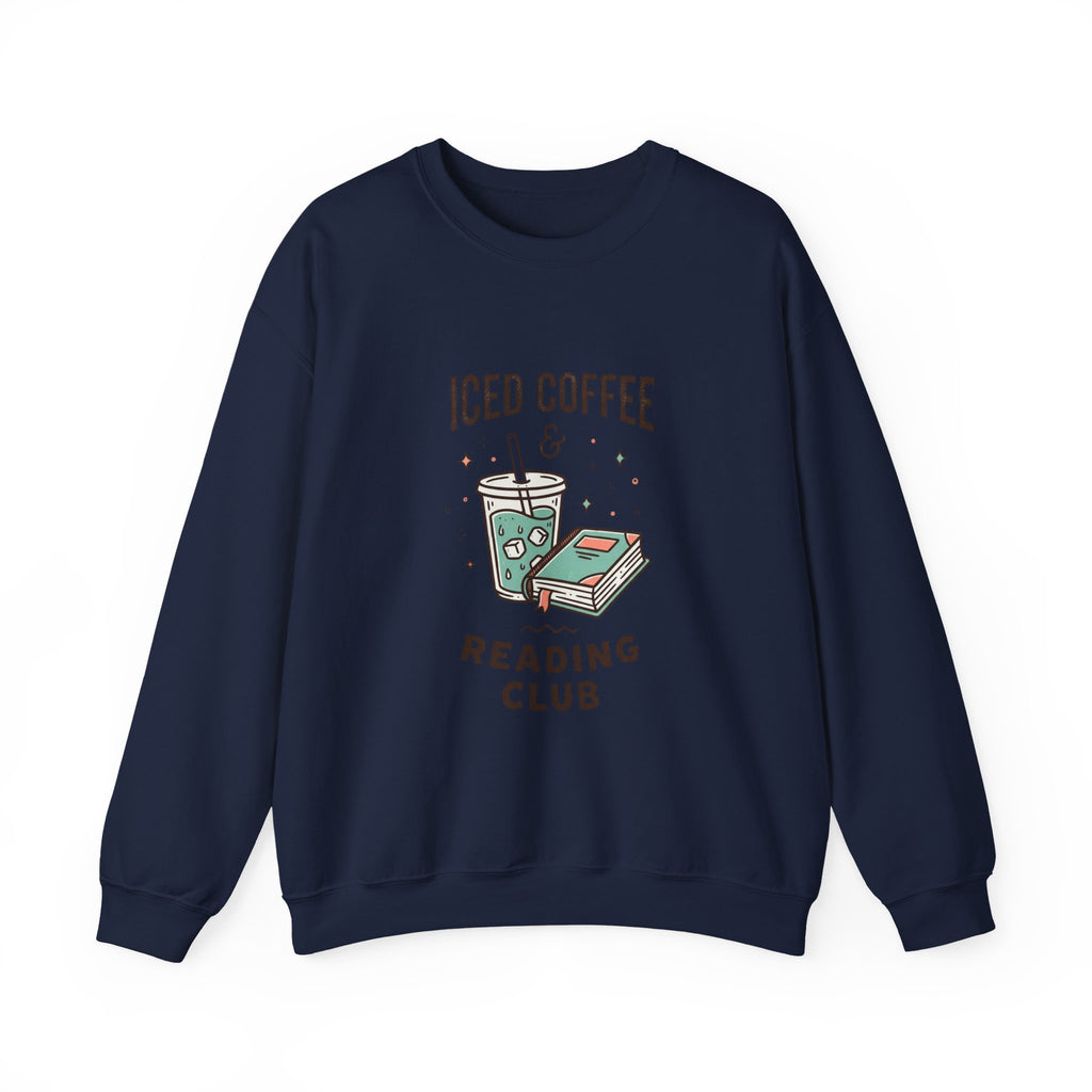 Iced Coffee & Reading Club Sweatshirt | Book Girl Summer, BookTok Aesthetic