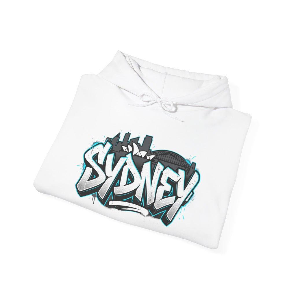 Sydney Graffiti Hoodie — Urban Streetwear Hooded Sweatshirt