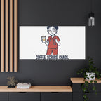 Coffee. Scrubs. Chaos. Repeat. Canvas | Nurse Aesthetic, RN Nurse Wall Art