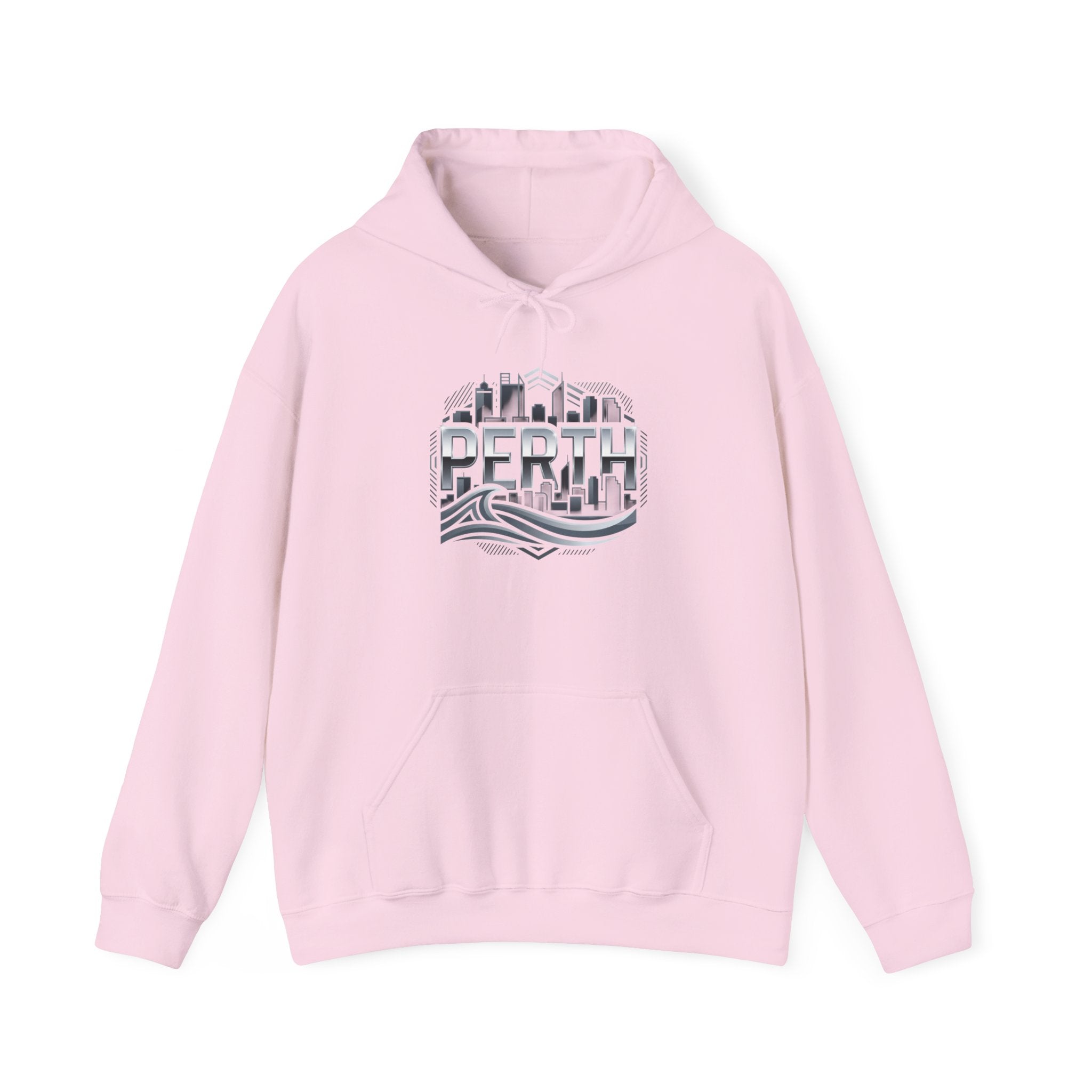 Perth Skyline Hoodie — Retro Coastal Cityscape Sweatshirt