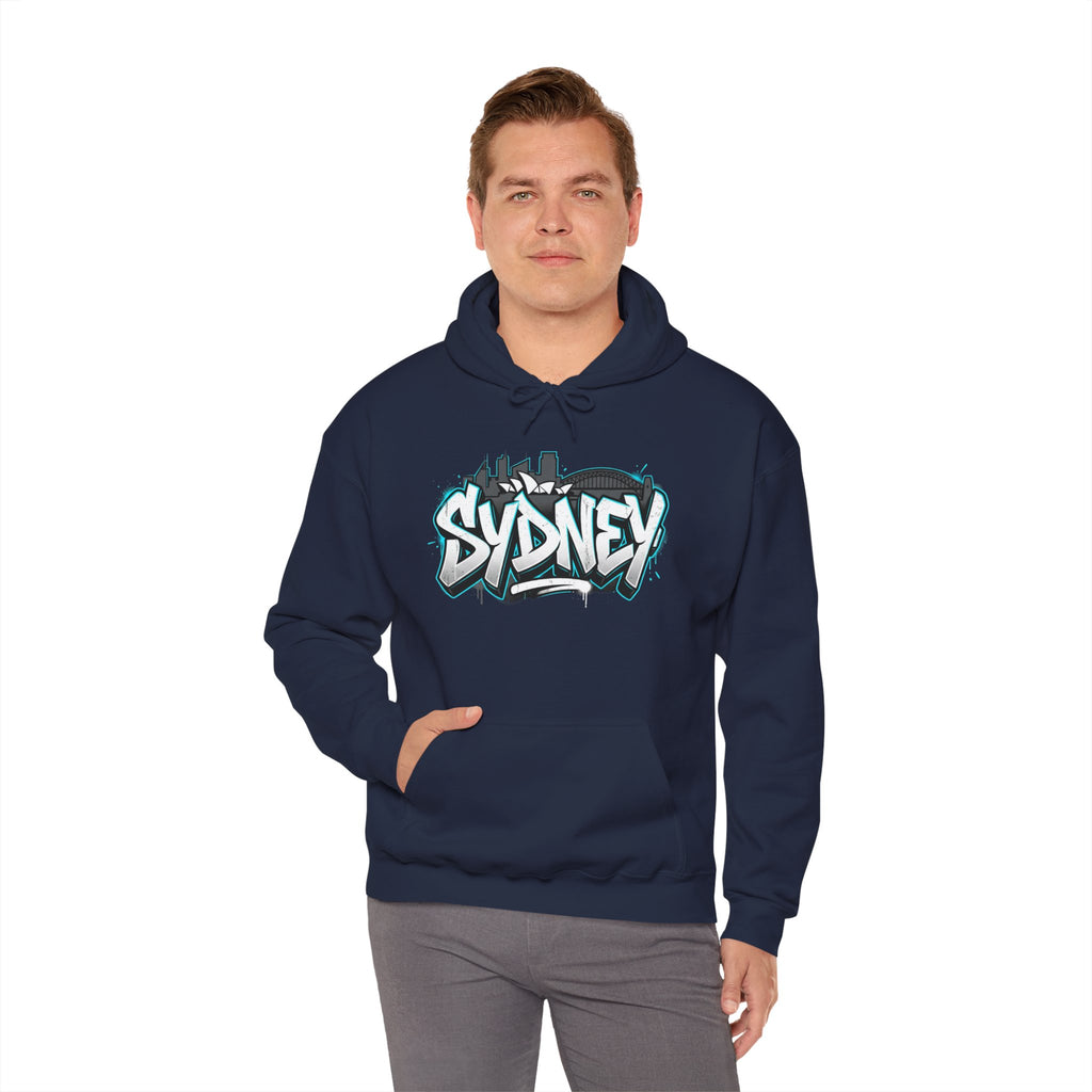 Sydney Graffiti Hoodie — Urban Streetwear Hooded Sweatshirt