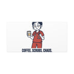 Coffee. Scrubs. Chaos. Repeat. Canvas | Nurse Aesthetic, RN Nurse Wall Art