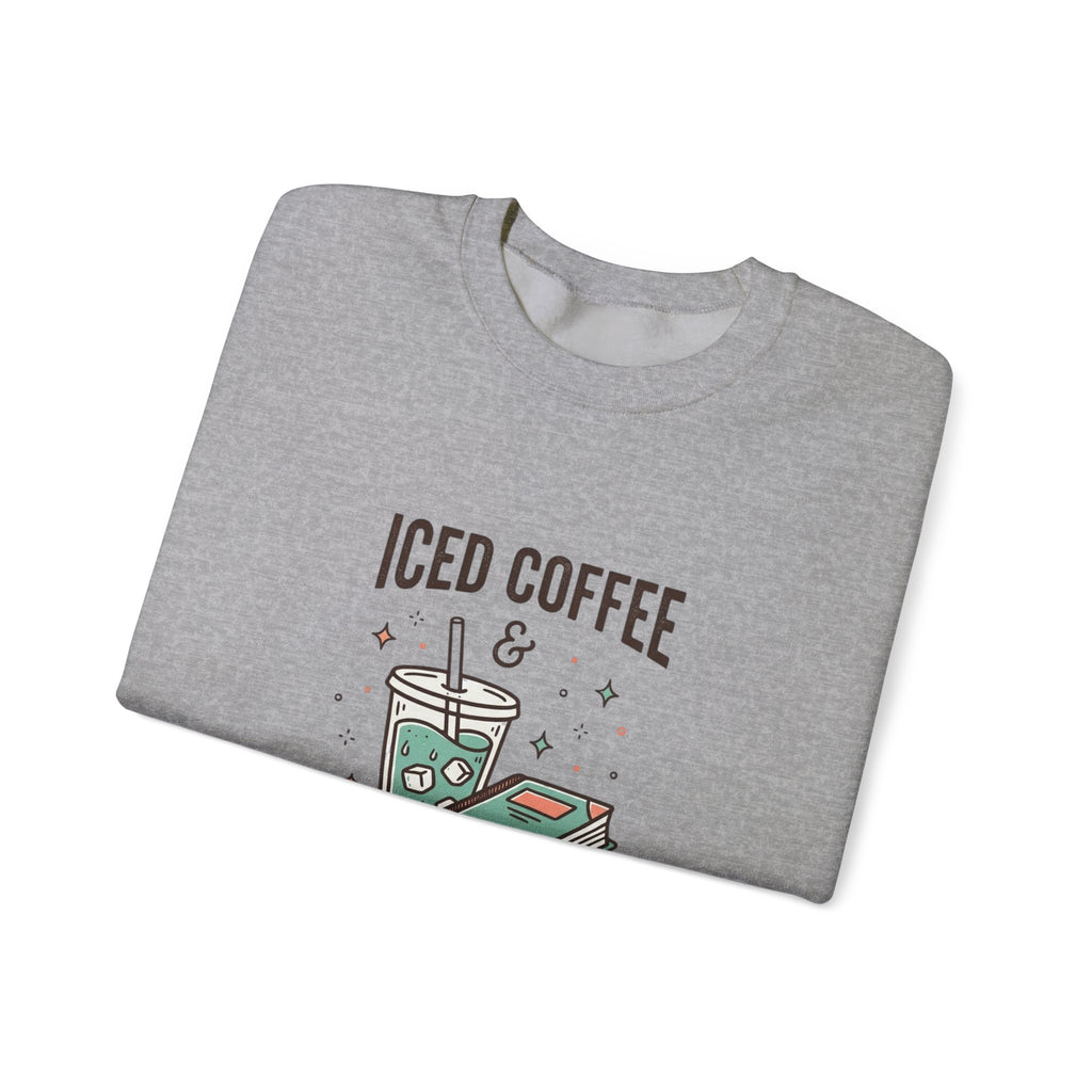 Iced Coffee & Reading Club Sweatshirt | Book Girl Summer, BookTok Aesthetic