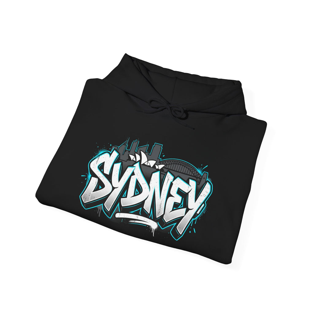 Sydney Graffiti Hoodie — Urban Streetwear Hooded Sweatshirt