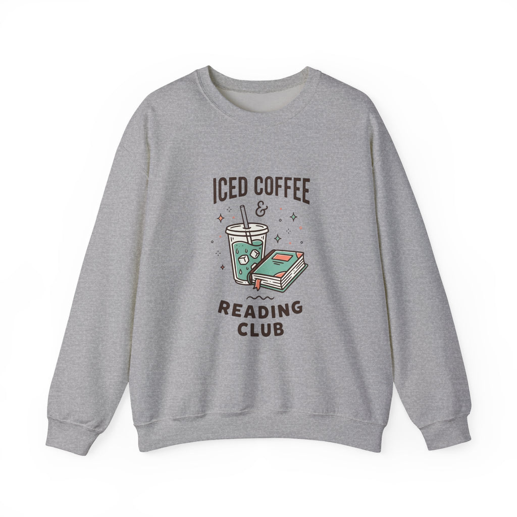 Iced Coffee & Reading Club Sweatshirt | Book Girl Summer, BookTok Aesthetic