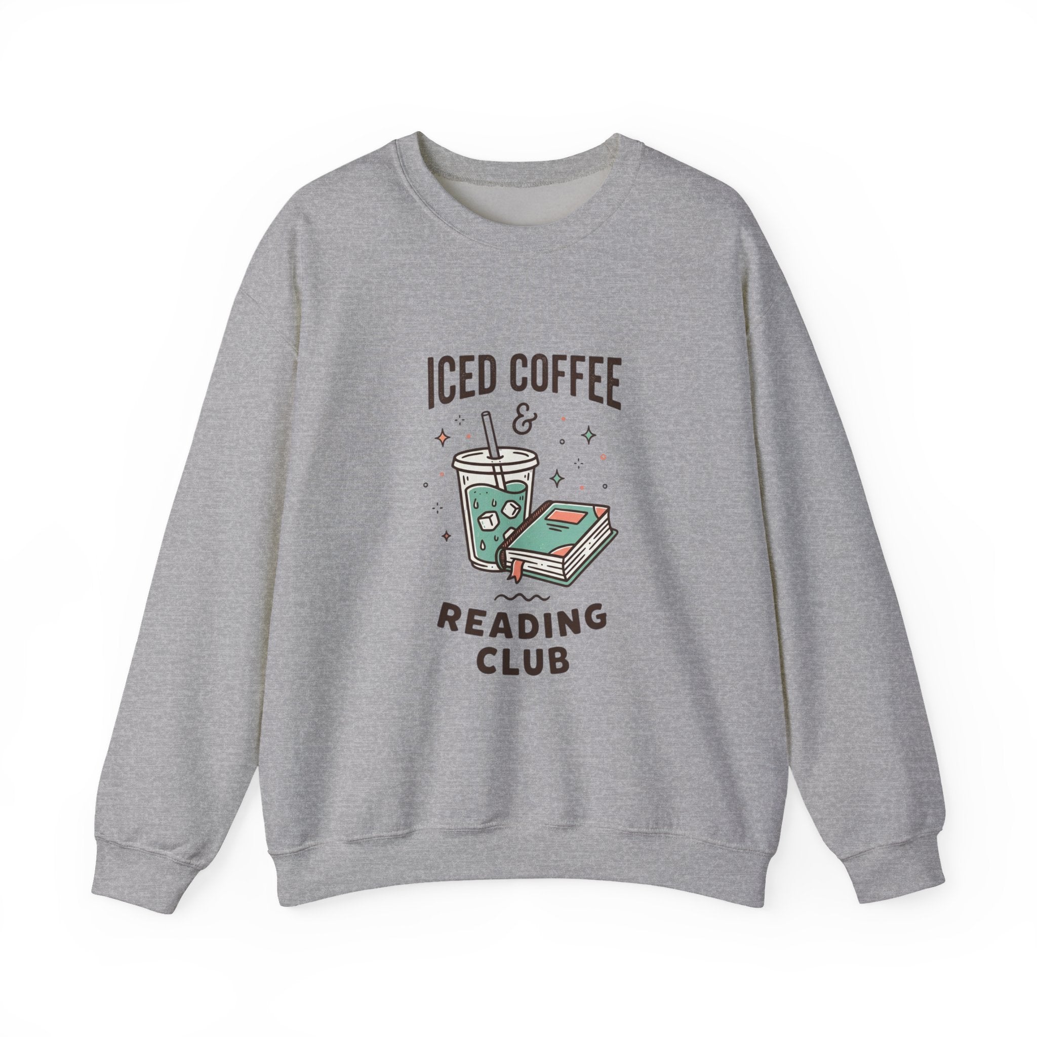 Iced Coffee & Reading Club Sweatshirt | Book Girl Summer, BookTok Aesthetic