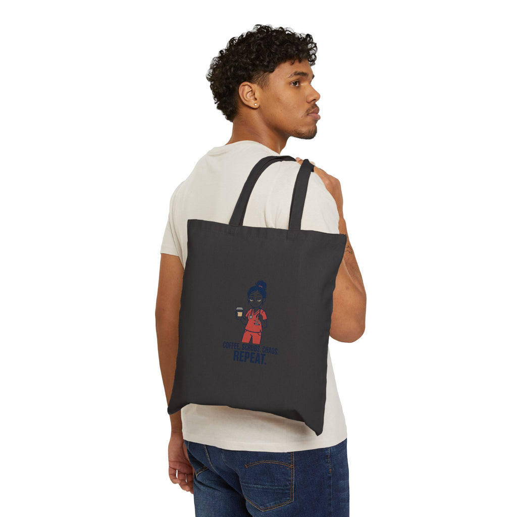 Coffee, Scrubs, Change Repeat Tote | Nurse Aesthetic, RN Nursing Tote