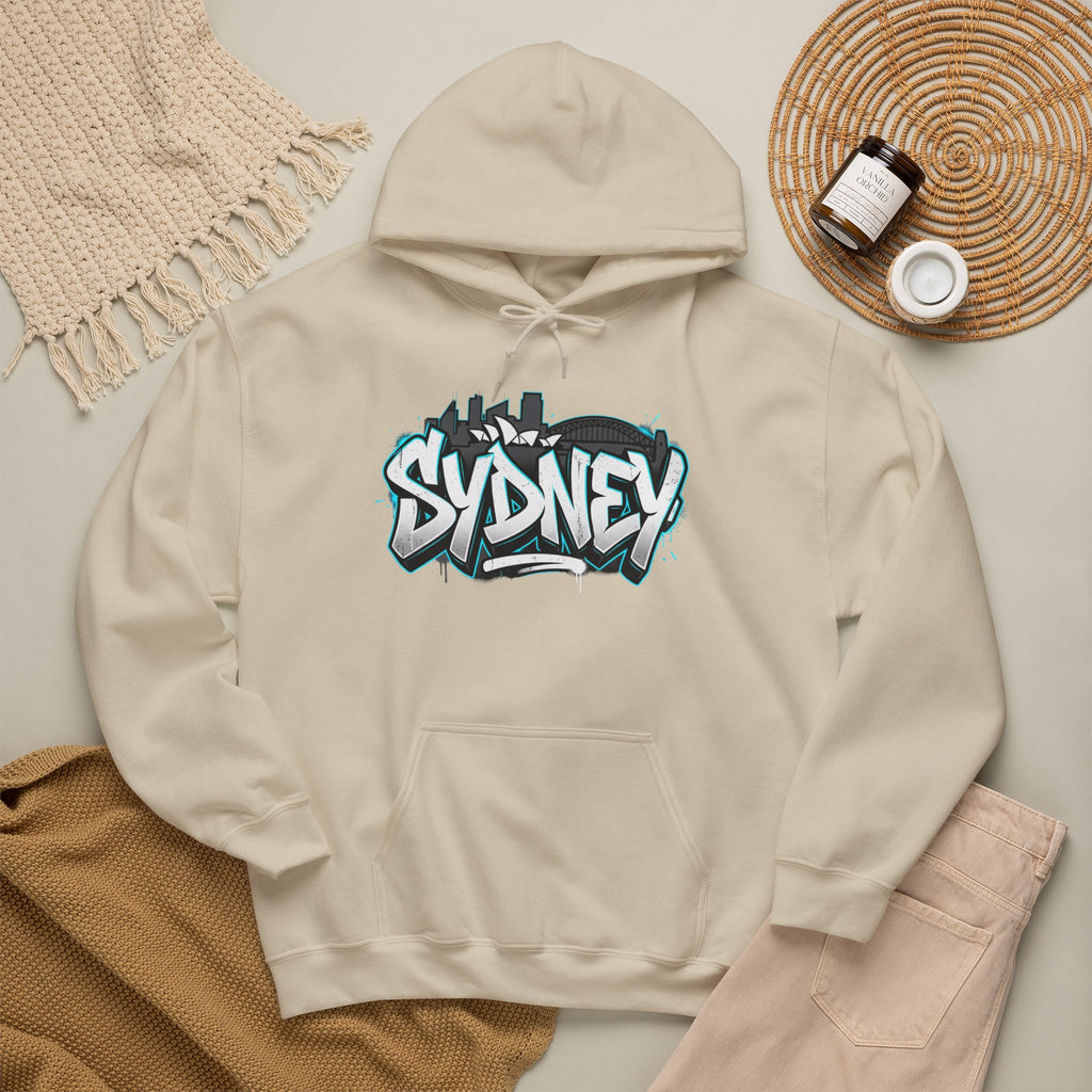 Sydney Graffiti Hoodie — Urban Streetwear Hooded Sweatshirt