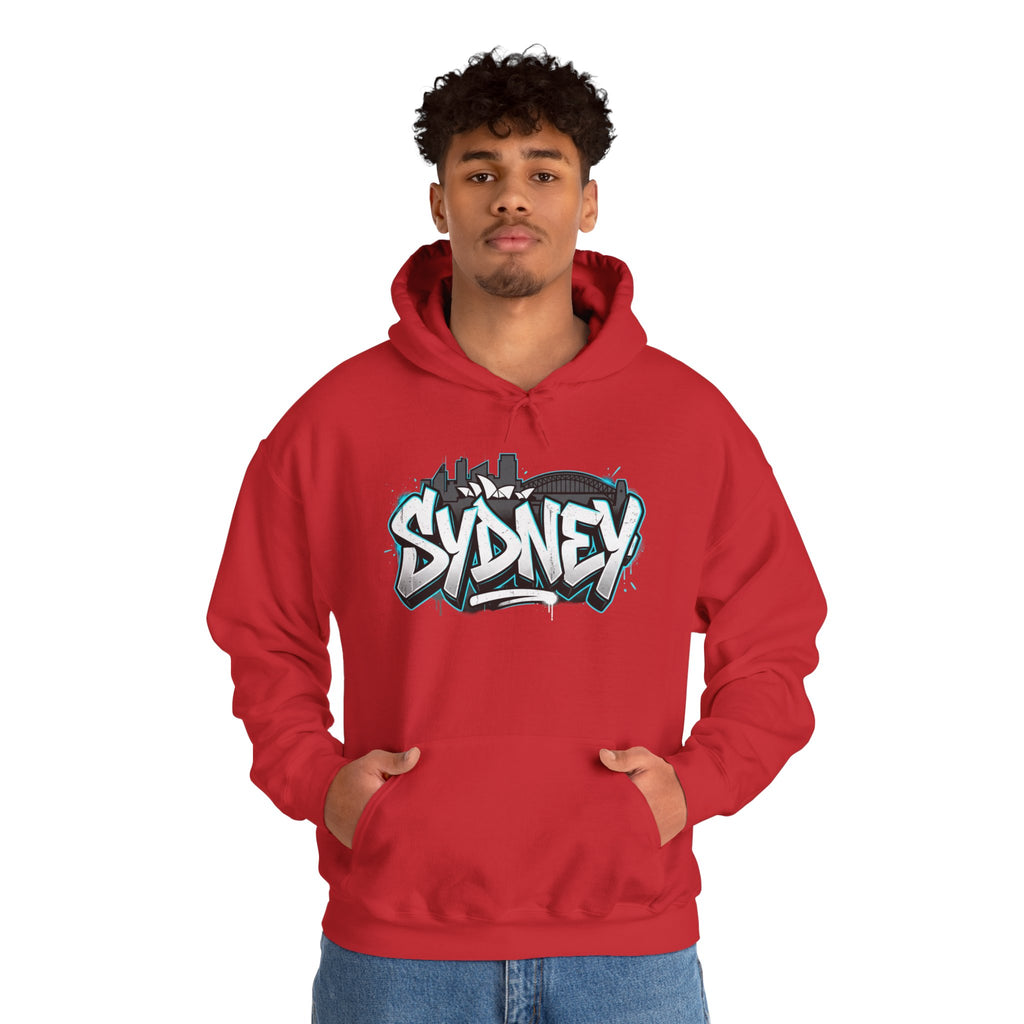 Sydney Graffiti Hoodie — Urban Streetwear Hooded Sweatshirt