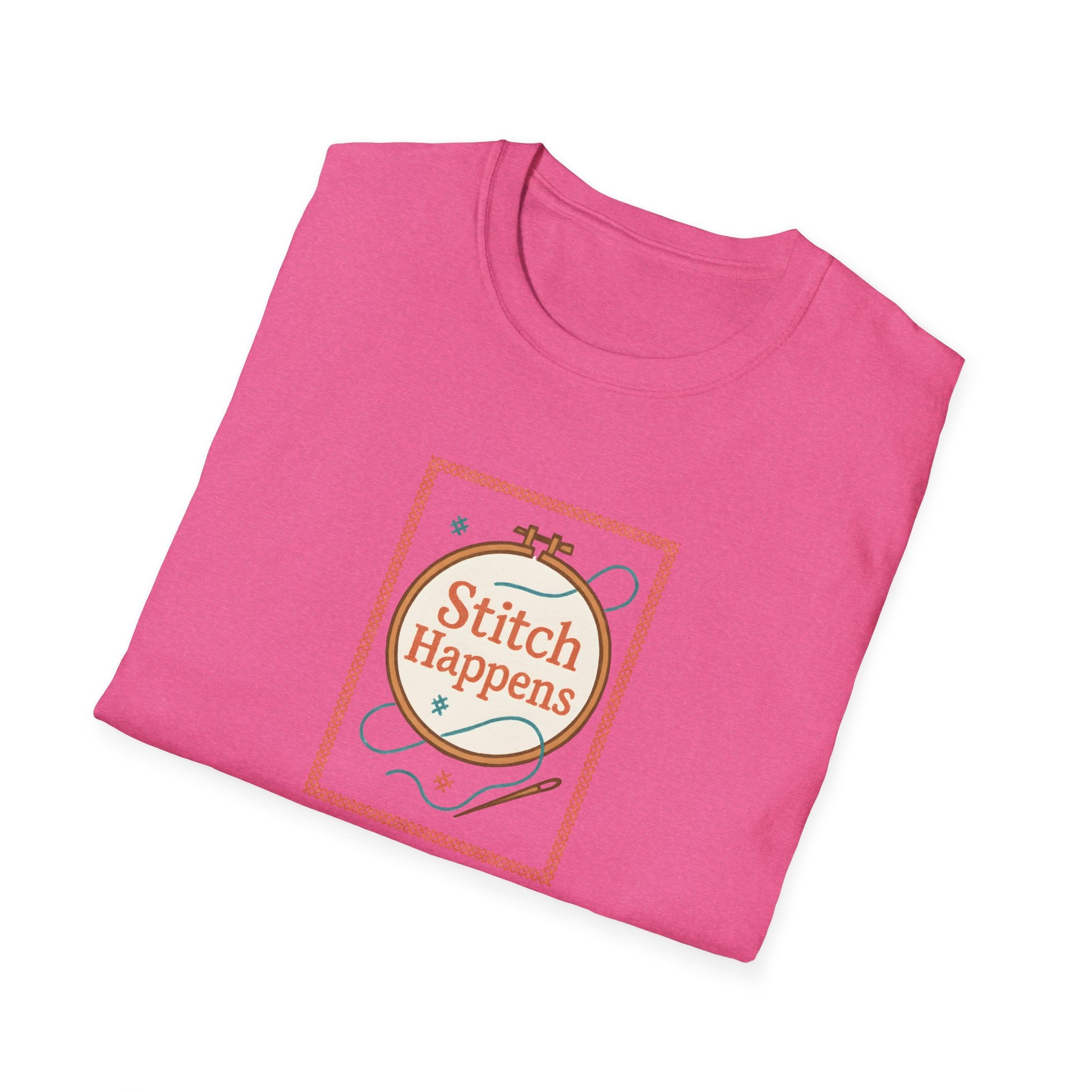 Stitch Happens Embroidery T-Shirt