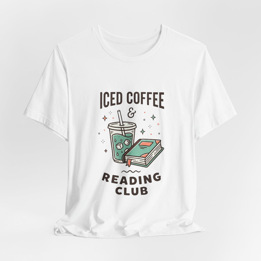 Iced Coffee & Reading Club Tee | Book Girl Summer, Literary Aesthetic