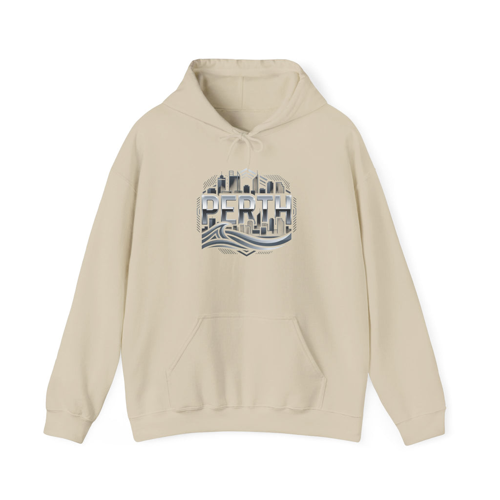 Perth Skyline Hoodie — Retro Coastal Cityscape Sweatshirt