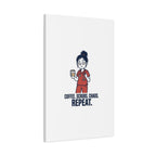 Coffee. Scrubs. Chaos. Repeat. Canvas | Nurse Aesthetic, RN Nurse Wall Art