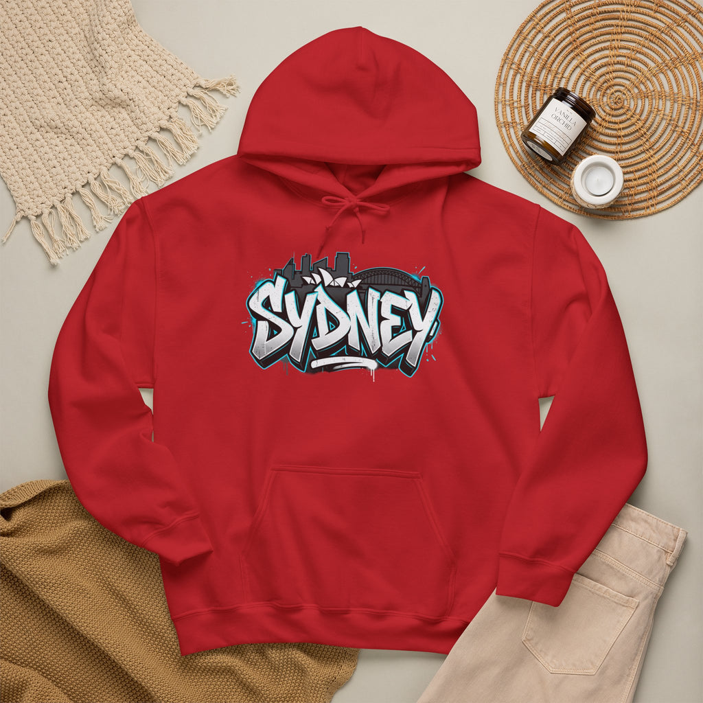 Sydney Graffiti Hoodie — Urban Streetwear Hooded Sweatshirt