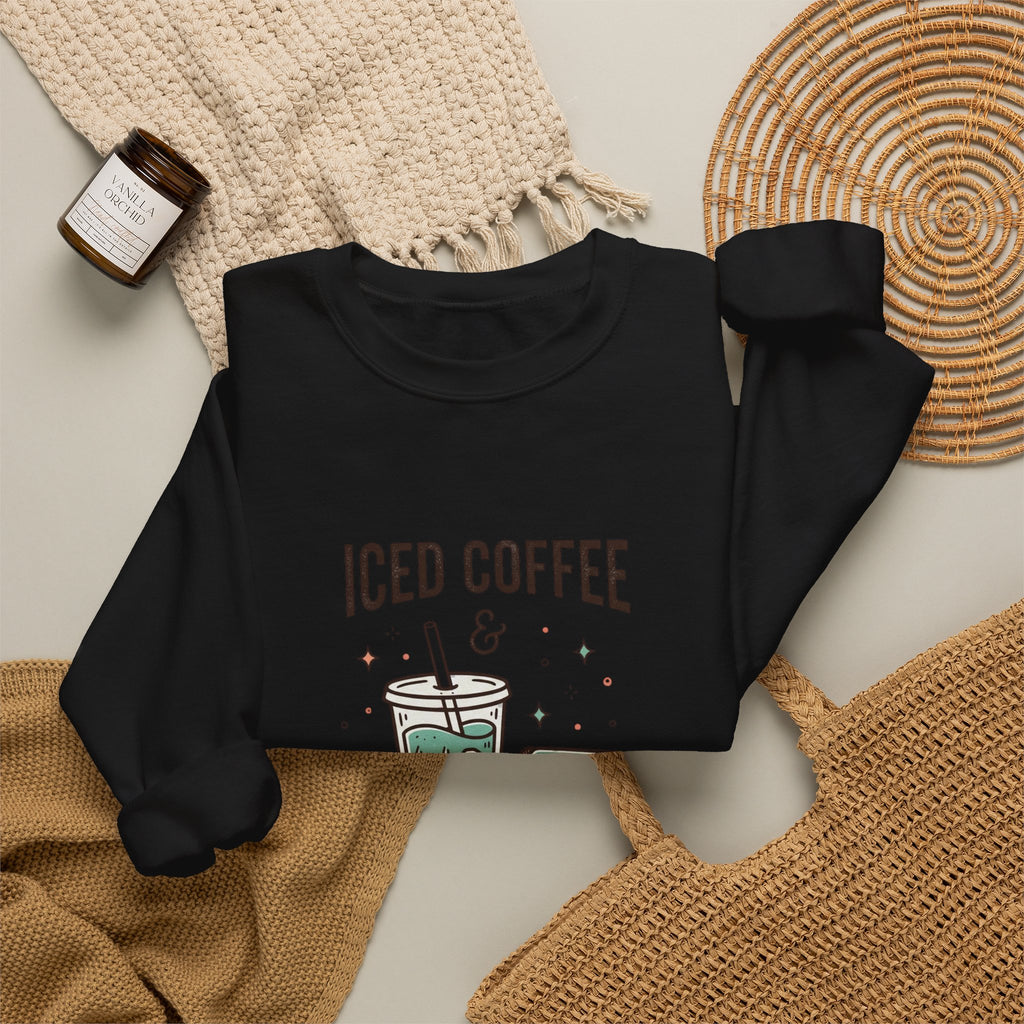 Iced Coffee & Reading Club Sweatshirt | Book Girl Summer, BookTok Aesthetic