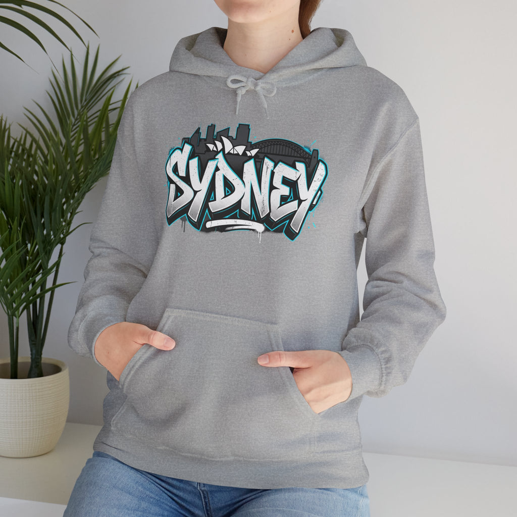 Sydney Graffiti Hoodie — Urban Streetwear Hooded Sweatshirt