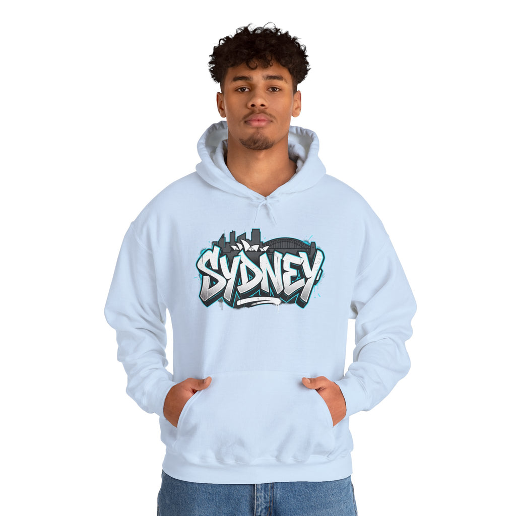 Sydney Graffiti Hoodie — Urban Streetwear Hooded Sweatshirt