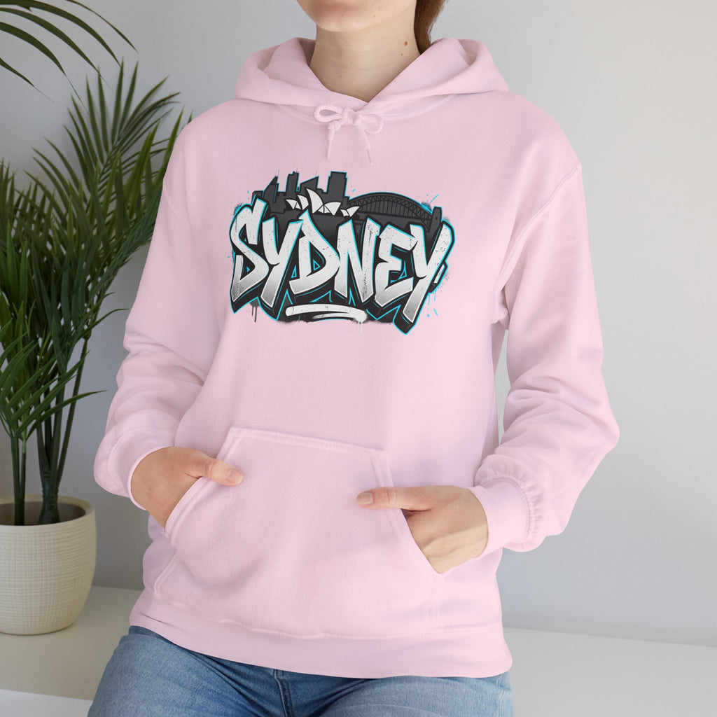 Sydney Graffiti Hoodie — Urban Streetwear Hooded Sweatshirt