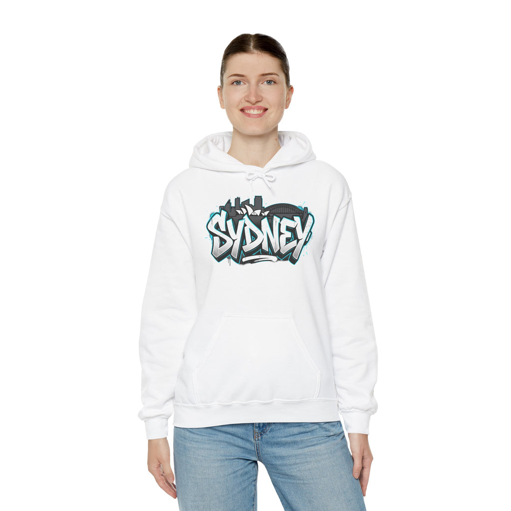 Sydney Graffiti Hoodie — Urban Streetwear Hooded Sweatshirt
