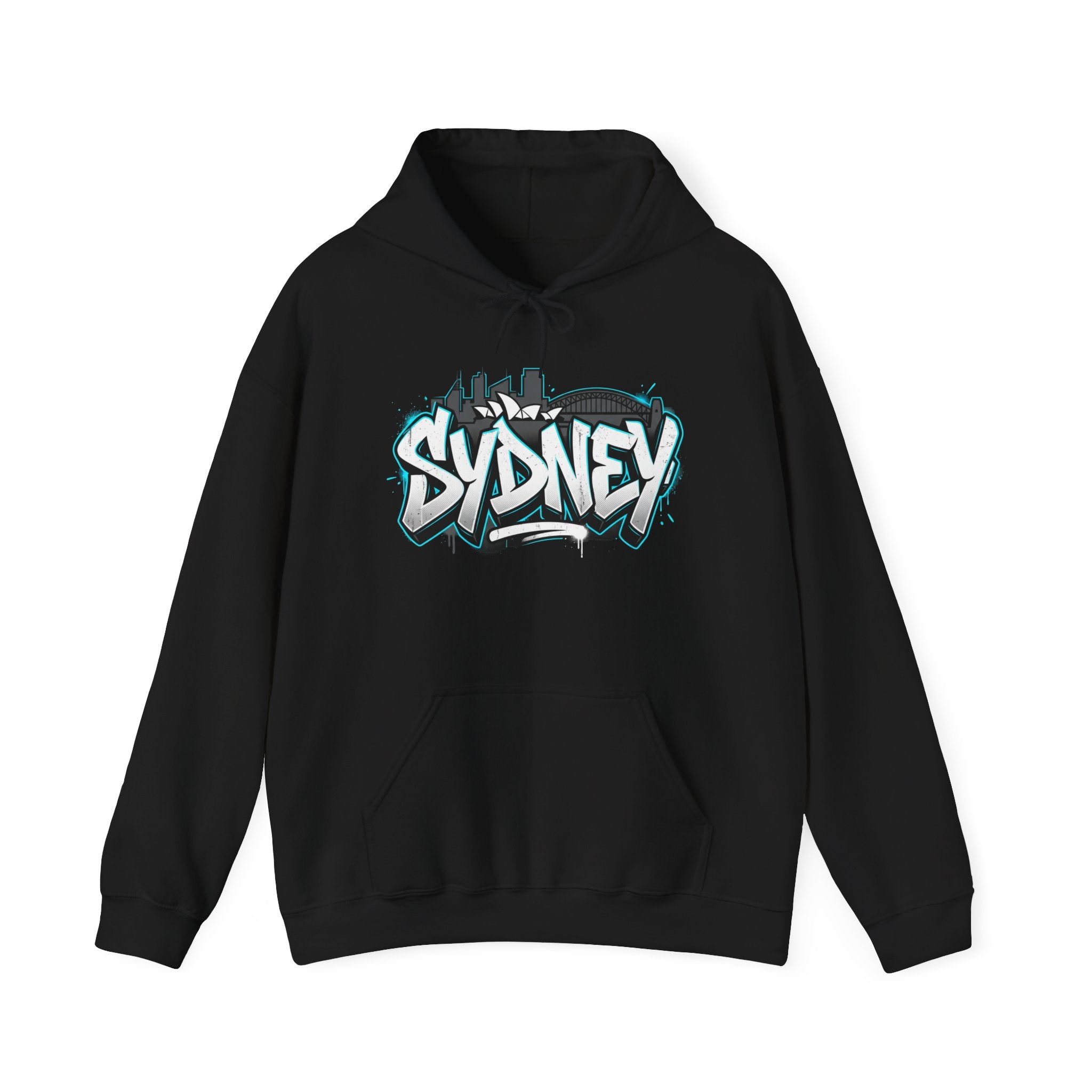 Sydney Graffiti Hoodie — Urban Streetwear Hooded Sweatshirt