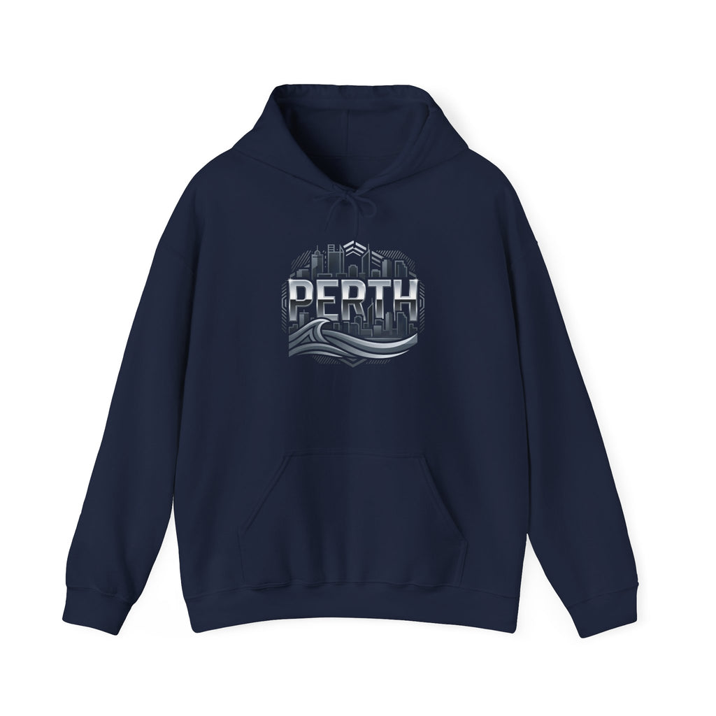 Perth Skyline Hoodie — Retro Coastal Cityscape Sweatshirt