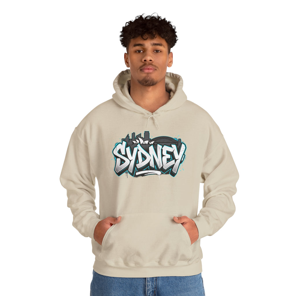 Sydney Graffiti Hoodie — Urban Streetwear Hooded Sweatshirt
