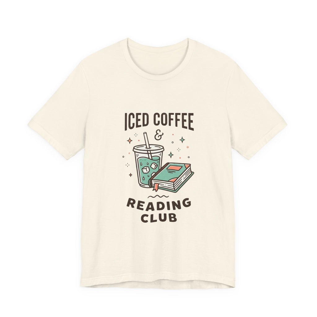 Iced Coffee & Reading Club Tee | Book Girl Summer, Literary Aesthetic