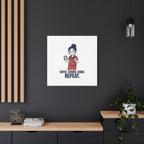 Coffee. Scrubs. Chaos. Repeat. Canvas | Nurse Aesthetic, RN Nurse Wall Art