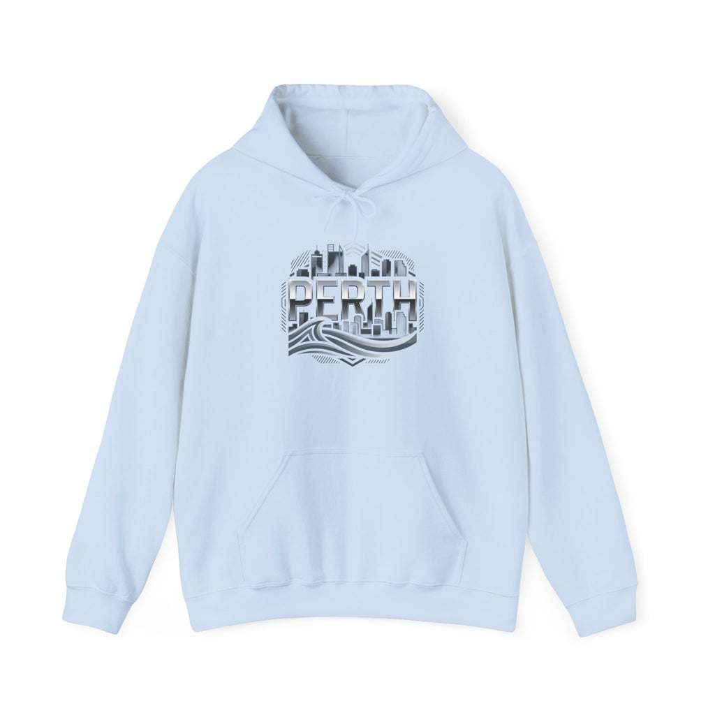 Perth Skyline Hoodie — Retro Coastal Cityscape Sweatshirt