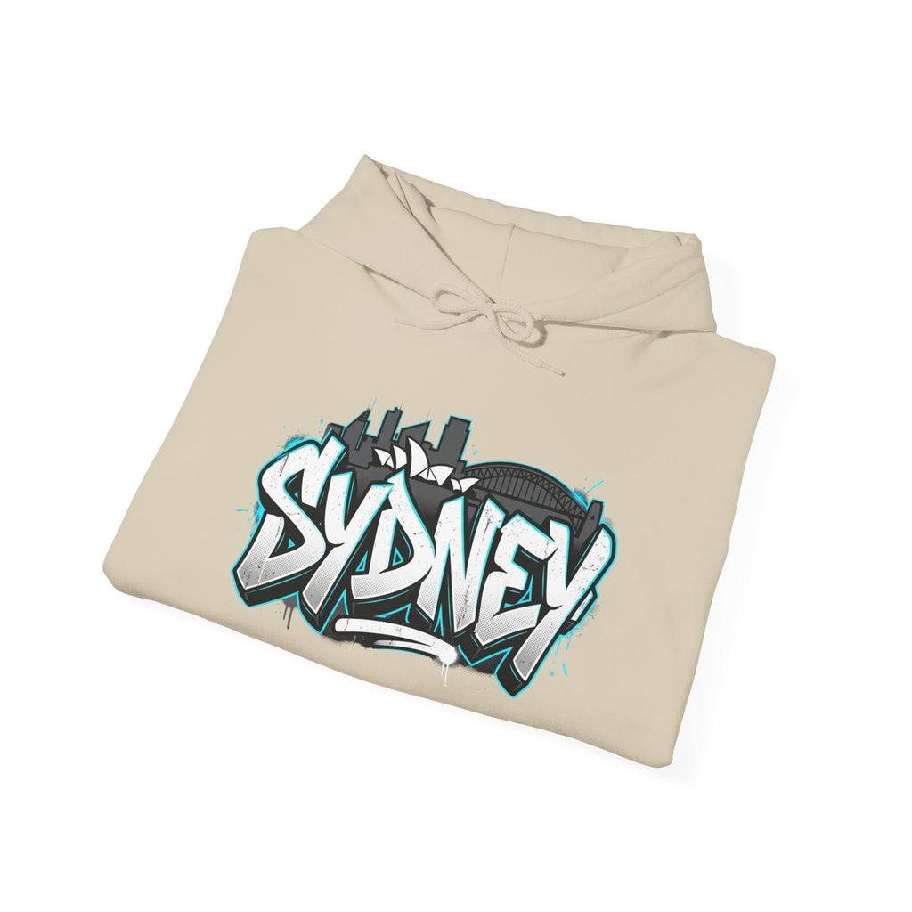 Sydney Graffiti Hoodie — Urban Streetwear Hooded Sweatshirt