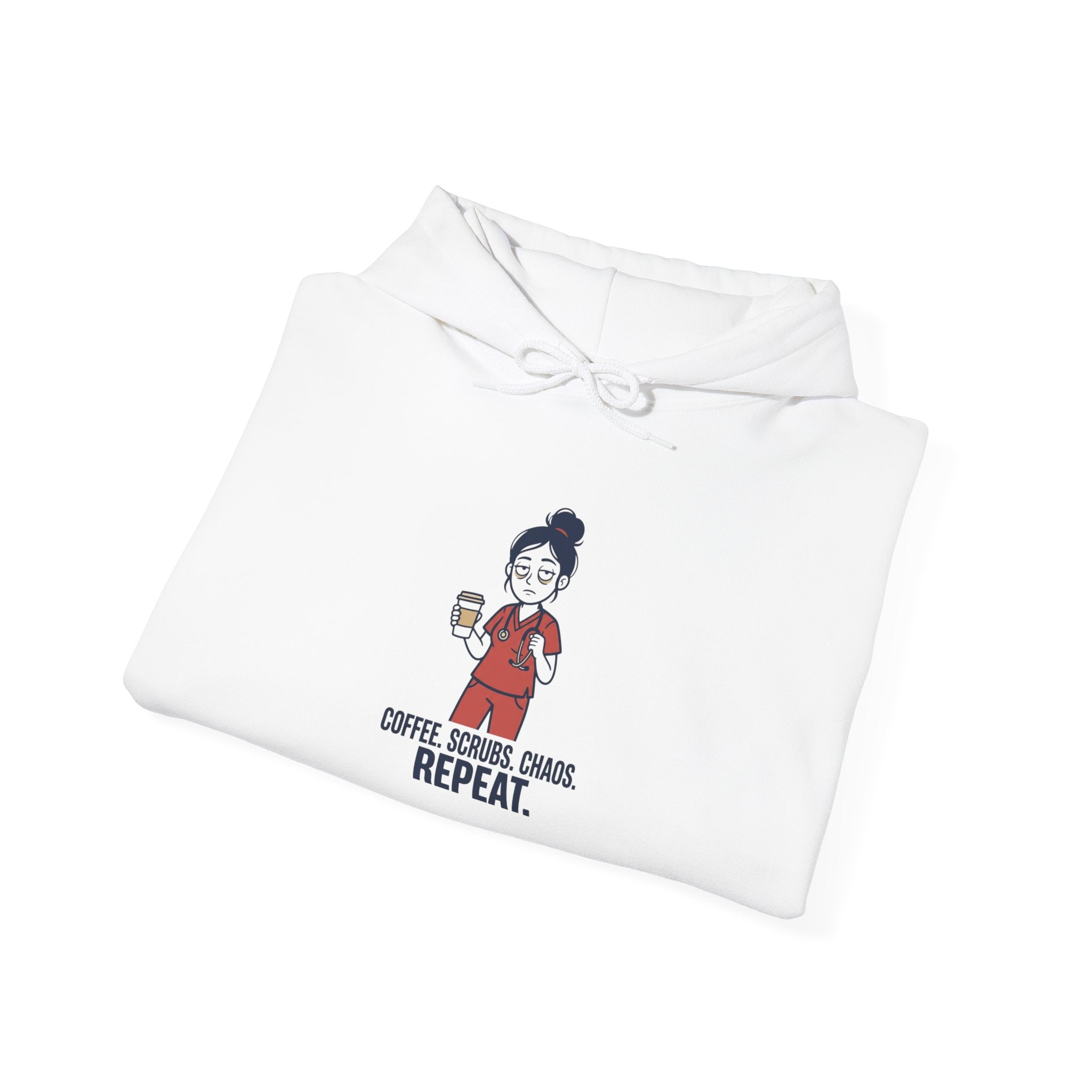 Coffee. Scrubs. Charge. Repeat. Hoodie | Nurse Hoodie, RN Apparel