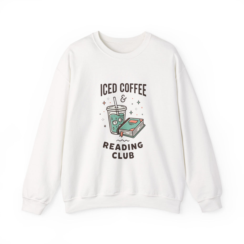 Iced Coffee & Reading Club Sweatshirt | Book Girl Summer, BookTok Aesthetic