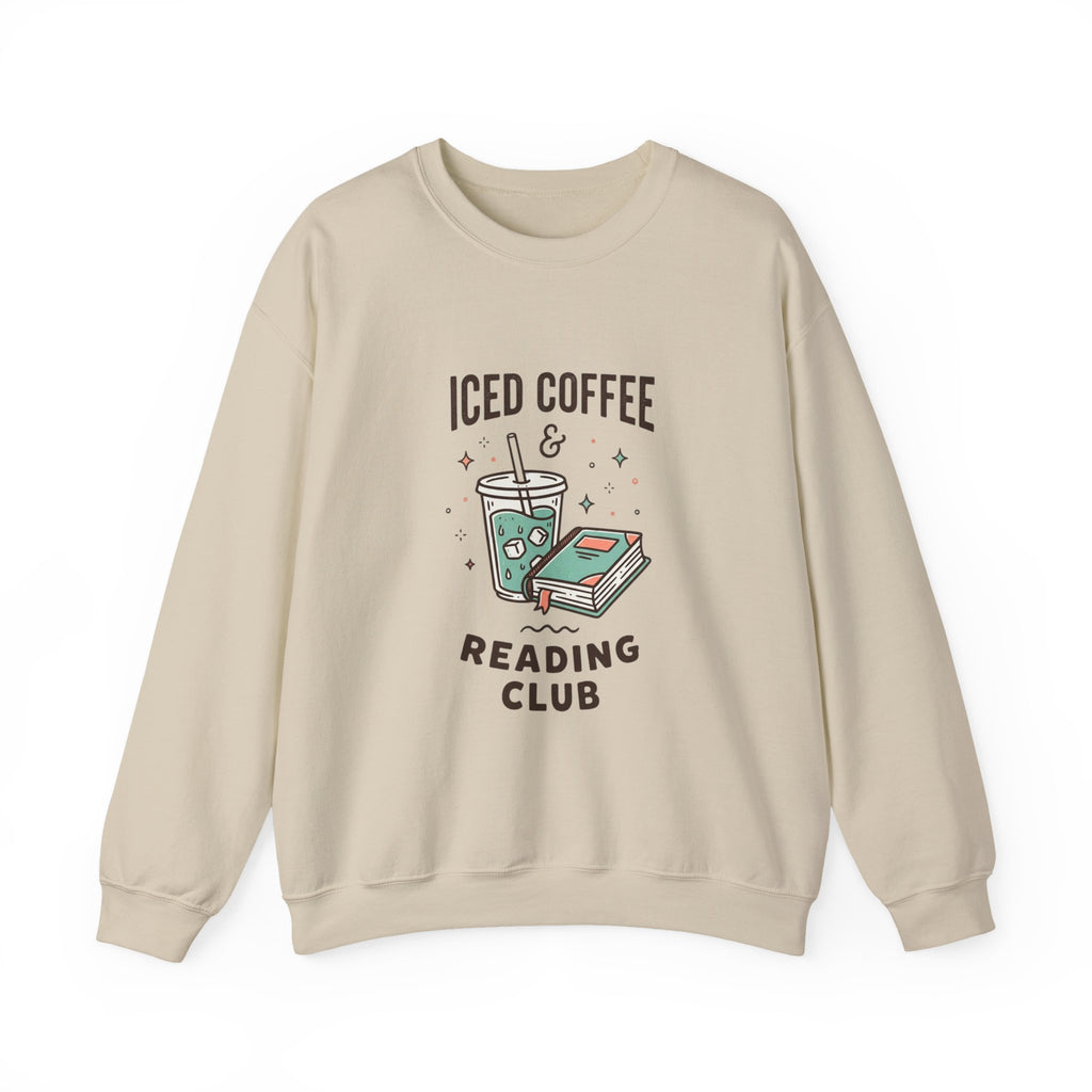 Iced Coffee & Reading Club Sweatshirt | Book Girl Summer, BookTok Aesthetic