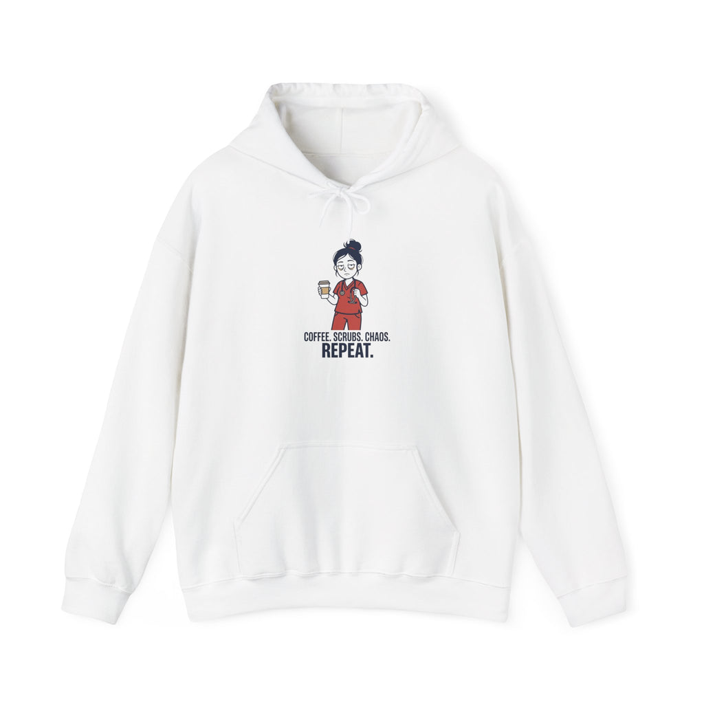 Coffee. Scrubs. Charge. Repeat. Hoodie | Nurse Hoodie, RN Apparel