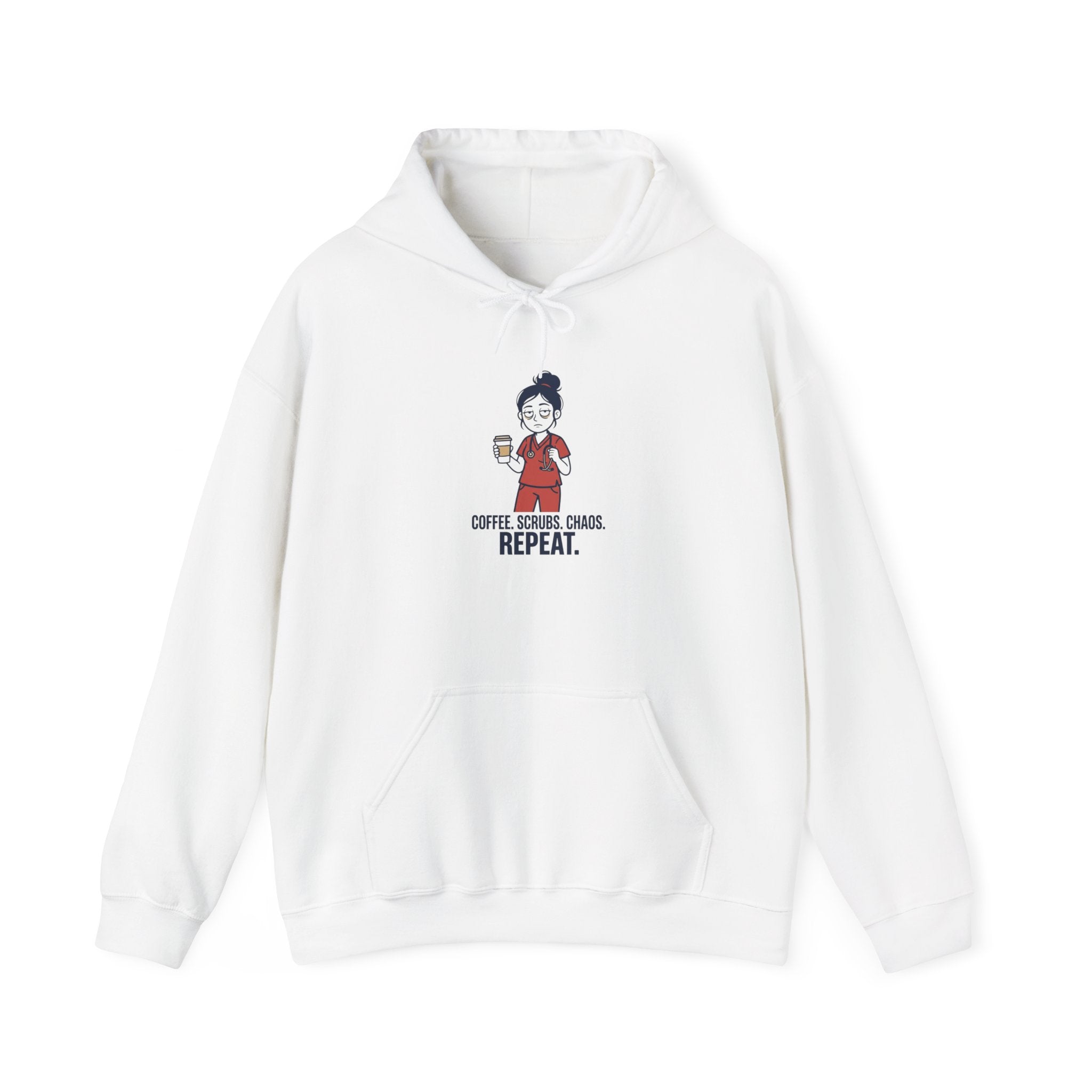Coffee. Scrubs. Charge. Repeat. Hoodie | Nurse Hoodie, RN Apparel