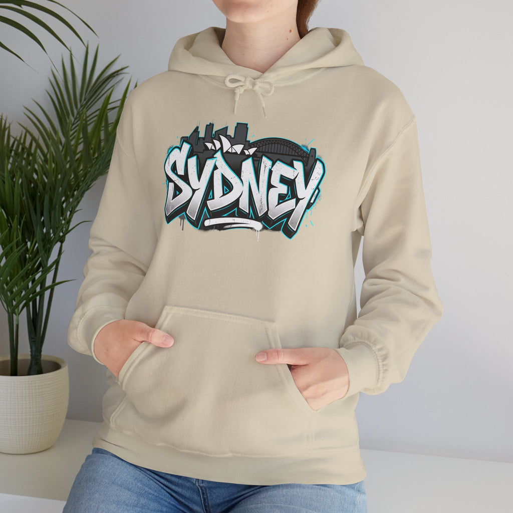 Sydney Graffiti Hoodie — Urban Streetwear Hooded Sweatshirt