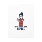 Coffee. Scrubs. Chaos. Repeat. Canvas | Nurse Aesthetic, RN Nurse Wall Art