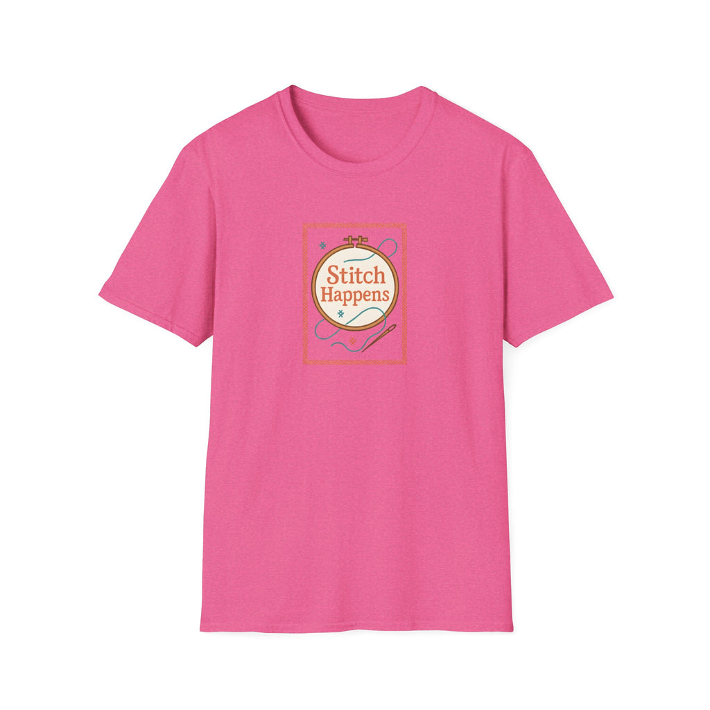 Stitch Happens Embroidery T-Shirt