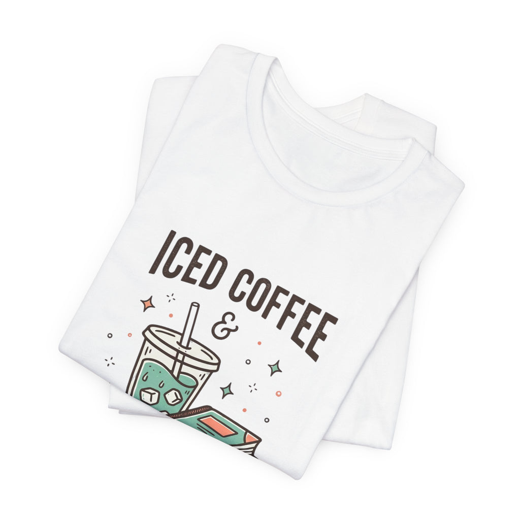 Iced Coffee & Reading Club Tee | Book Girl Summer, Literary Aesthetic