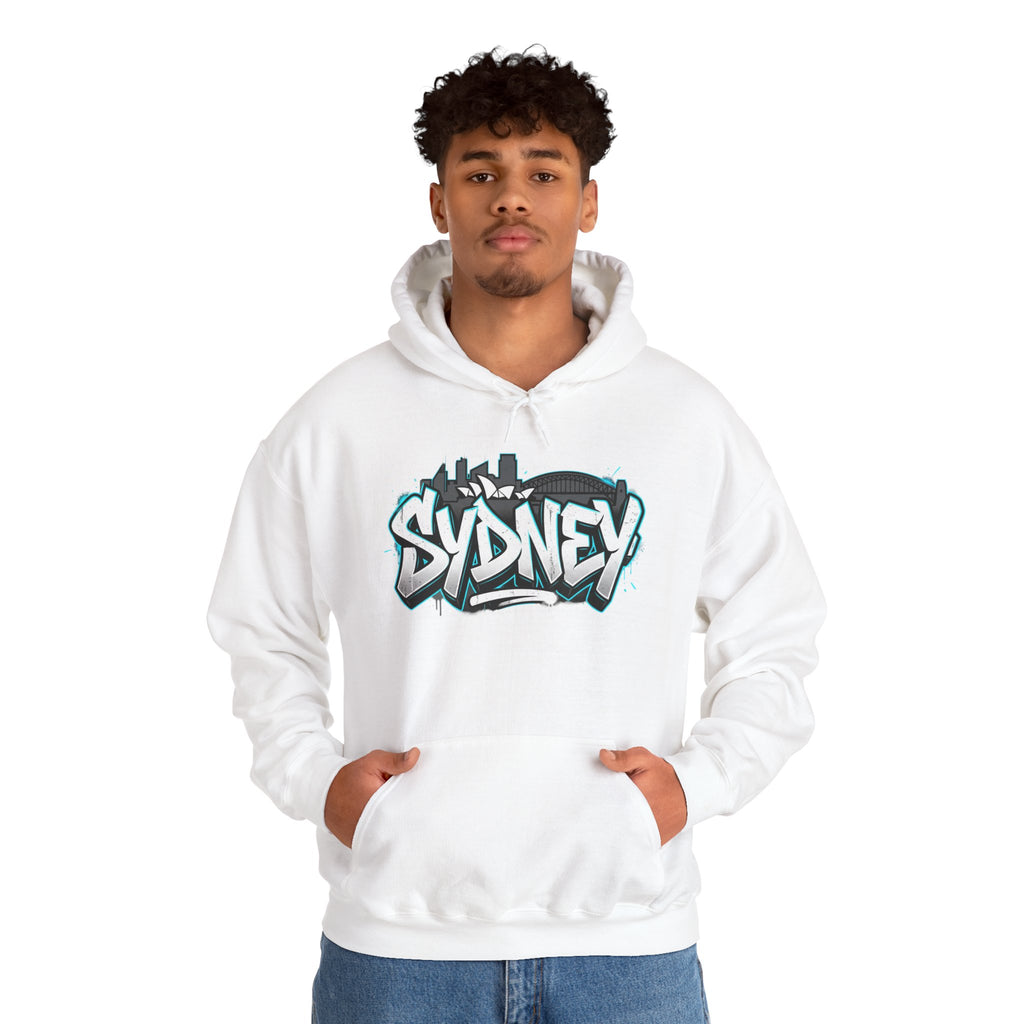 Sydney Graffiti Hoodie — Urban Streetwear Hooded Sweatshirt