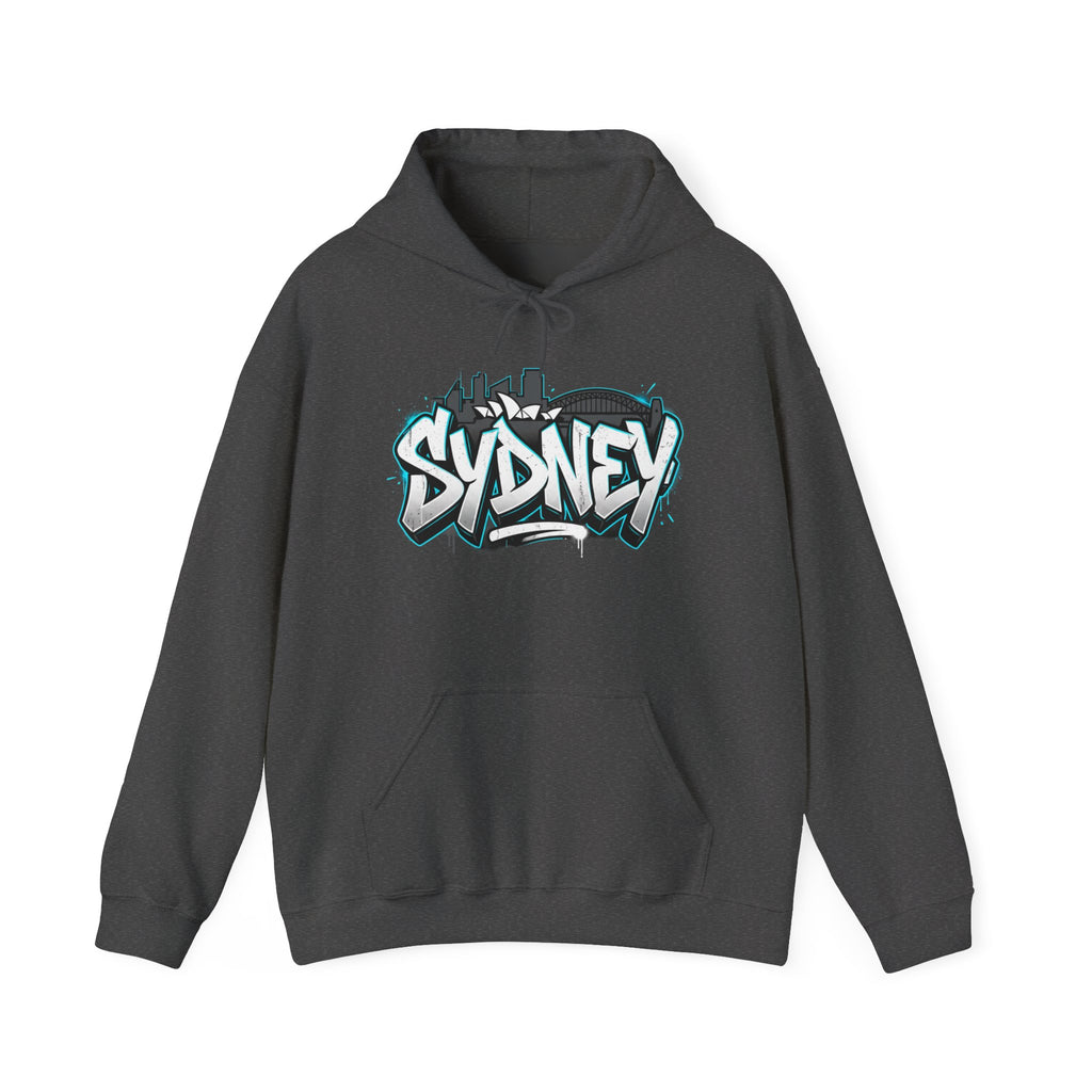 Sydney Graffiti Hoodie — Urban Streetwear Hooded Sweatshirt