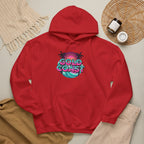 Gold Coast Hoodie — Retro Palm Beach Surf Logo Sweatshirt
