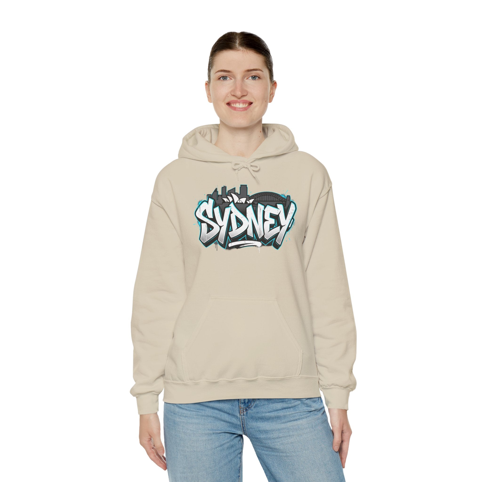 Sydney Graffiti Hoodie — Urban Streetwear Hooded Sweatshirt