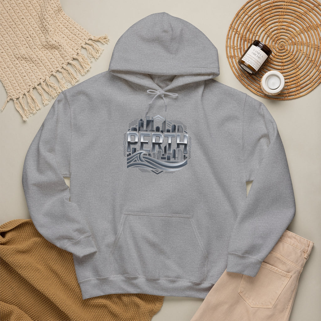 Perth Skyline Hoodie — Retro Coastal Cityscape Sweatshirt