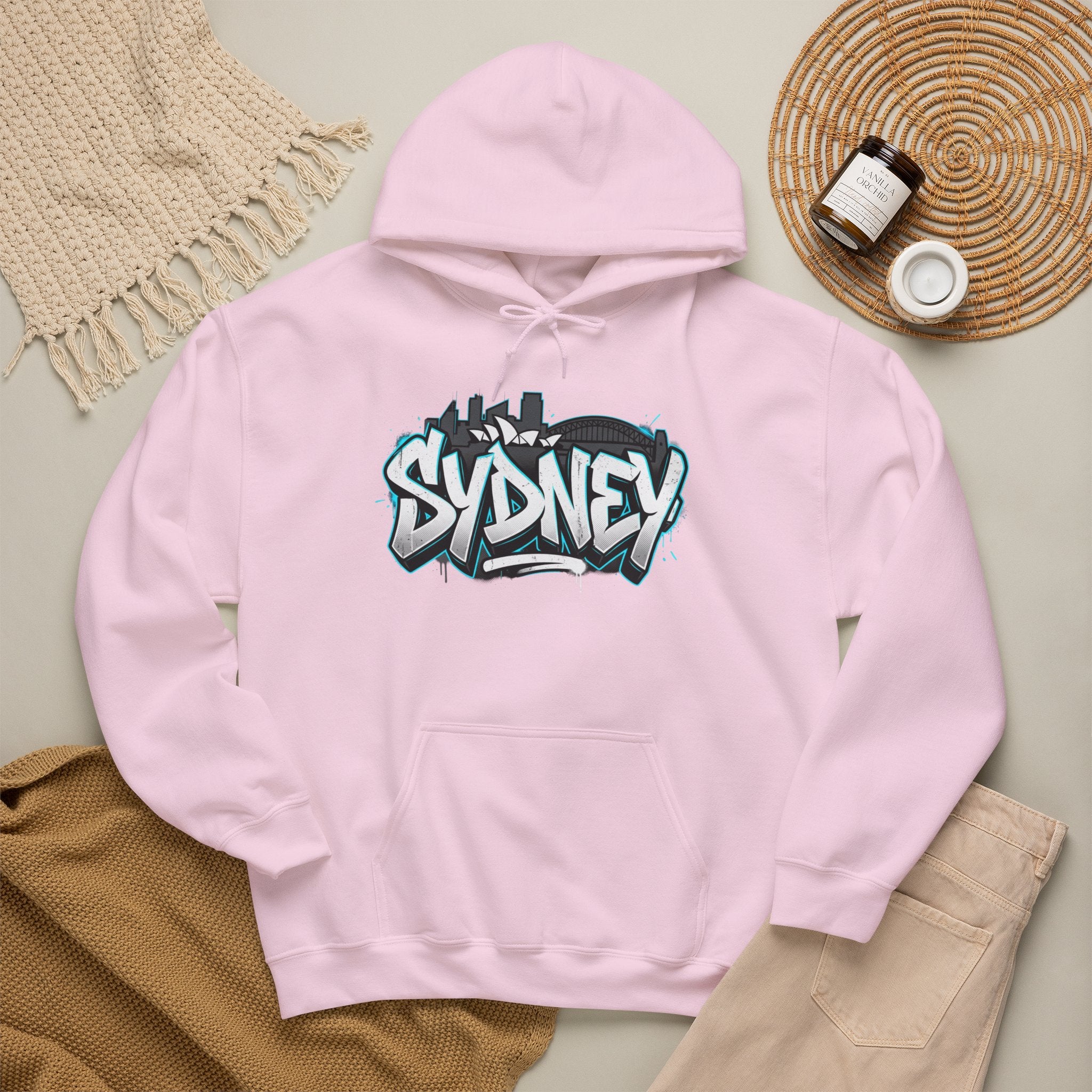 Sydney Graffiti Hoodie — Urban Streetwear Hooded Sweatshirt